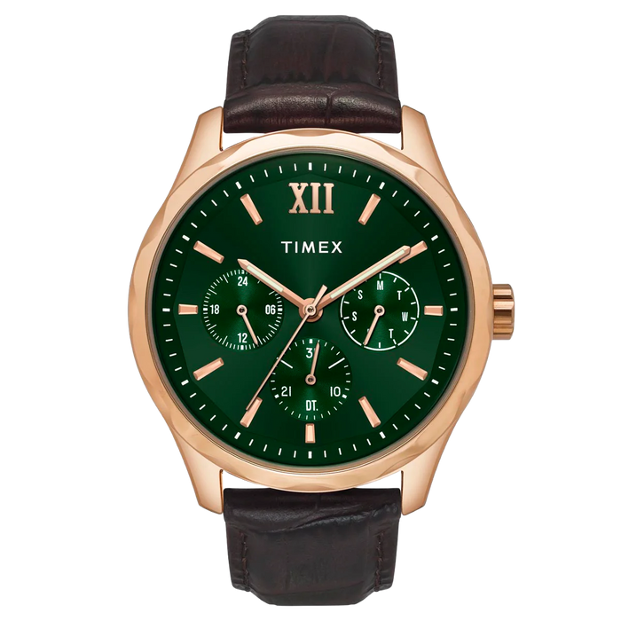 Timex Men Green Round Dial Analog Watch - TW0TG7634