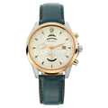 Titan Maritime White Dial Chronograph Leather Strap Watch for Men 1830kl01