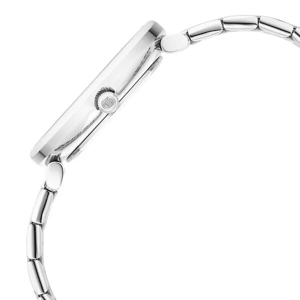 Titan Premium Workwear Mother of pearl Dial Analog with Date Stainless Steel Strap watch for Women 2673sm02