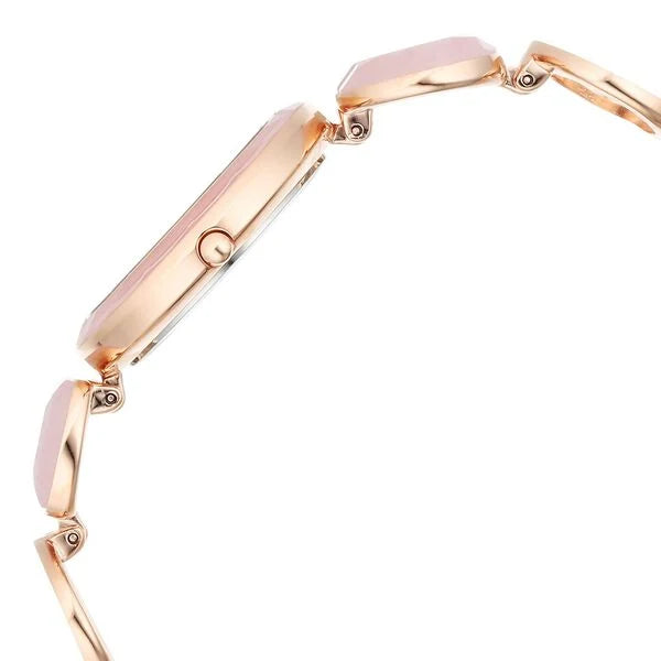 Titan Raga New You Quartz Analog Mother Of Pearl Dial Rose Quartz stone Strap Watch for Women 95195wm01