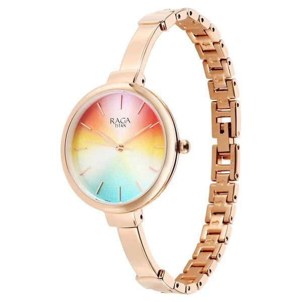 Titan Raga Showstopper Quartz Analog Watch for Women 95273wm01