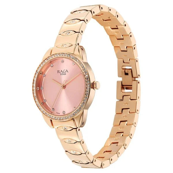 Titan Raga Showstopper Quartz Analog Watch for Women 95281wm01