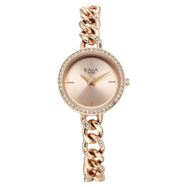 Titan Raga Showstopper Quartz Analog Watch for Women 95288wm01w