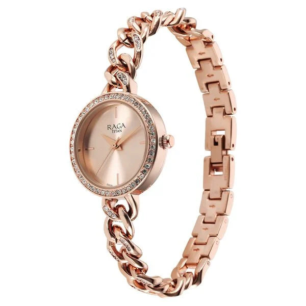 Titan Raga Showstopper Quartz Analog Watch for Women 95288wm01w