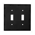 Toggle style 2 Gang Switch Plate