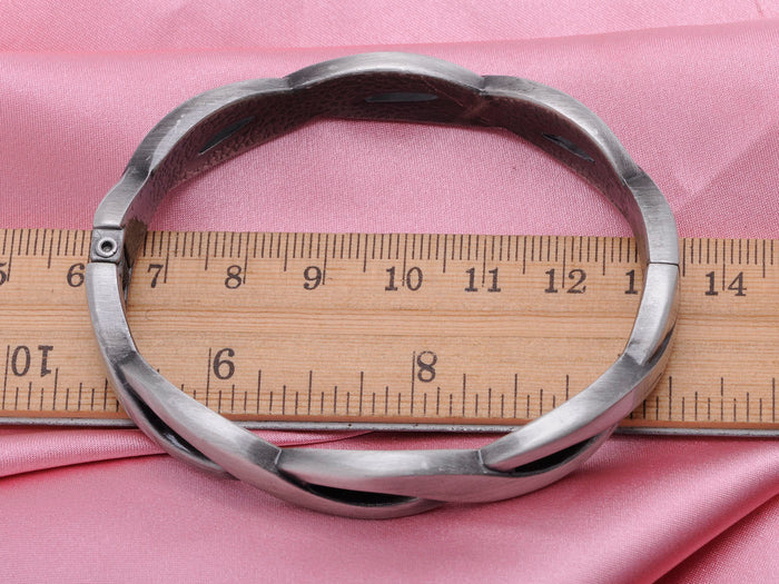 Twisted Braid Thin Greek Bangle Bracelet