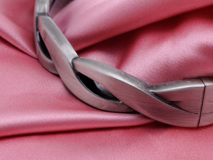 Twisted Braid Thin Greek Bangle Bracelet