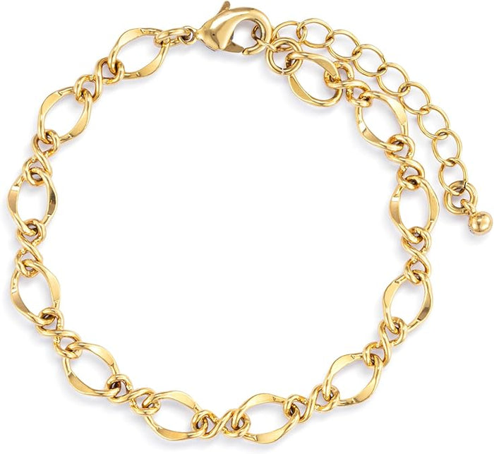Twisted Oval Link Bracelet