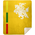 Warrior Vytis - Premium Mink Sherpa Blanket 50x60 - Lithuania Strong