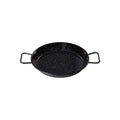 Winco CSPP-14E 14 1/8" Polished Carbon Steel Paella Pan
