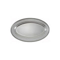Winco OPL-22 22" Oval Stainless Steel Serving Platter