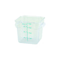 Winco PCSC-4C 4Qt Polycarbonate Clear Square Food Container