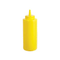 Winco PSB-24Y 24 Oz Yellow Squeeze Bottle – 6 / Pack