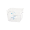Winco PTSC-12 12 Qt Polypropylene Clear Square Food Container