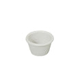 Winco RFM-3W 3 Oz Fluted White Melamine Ramekin